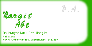 margit abt business card